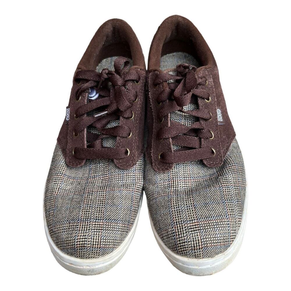 DVS Men's Inmate SMU JR Fabric/Suede‎ Skate Skateboard Shoes Size 8 Brown EUC